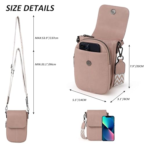 Image of TANTOMI Small Crossbody Bags for Women Trendy, Cell Phone Purses Wallet with 4 Card Slots, Small Purses with Adjustable Strap