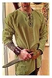 Estilo: traje medieval. BQYQFXX Halloween Caballero Cosplay Medieval Renaissance Disfraz de Rebe Viking Hombres Manga Larga Tops Disfraz de Ropa Medieval Plus XXXX SG (Color : Green, Size : XL)