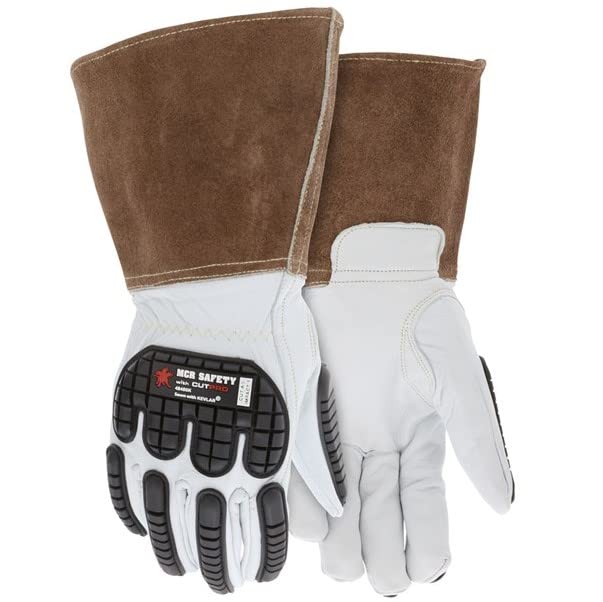 MCR Safety - Welding Leather Welding Work Gloves Goatskin Leath (48406KL)