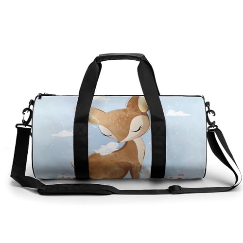 Duffel bag cerf mignon grand sac de sport gym et sac de voyage 45cm