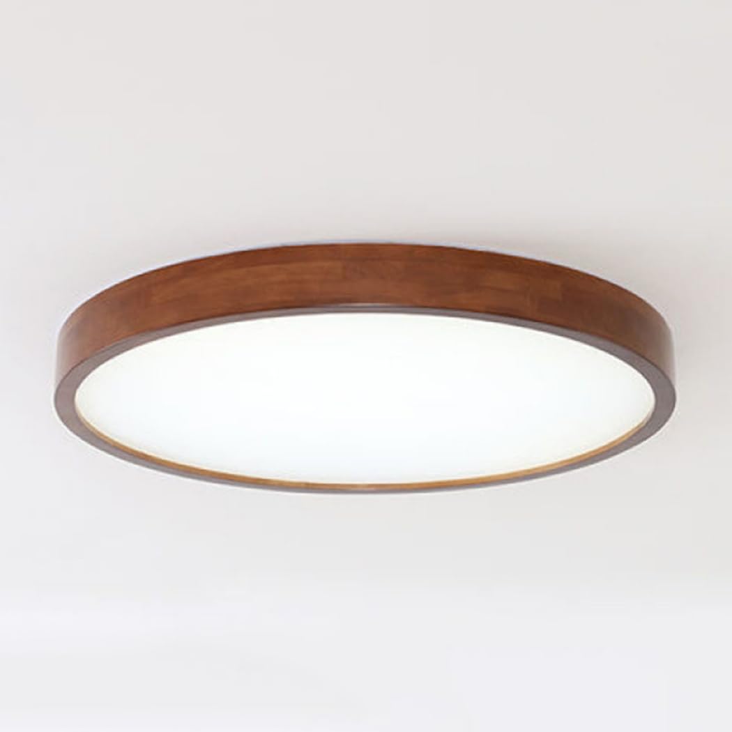 KNBVFHG Nordic Japanese Style Ceiling Lamp Circular Creativity LED Ceiling Lights Home Decoration Energy Saving Panel Lamps Three-Color Dimming Embedded Lighting Fixture Lounge Hallway Office Porch