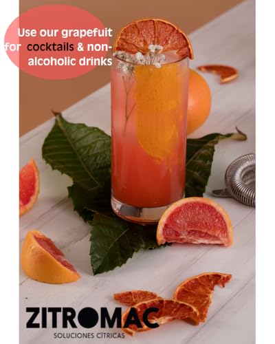 100gr Getrocknete Grapefruit für Cocktails - Getrocknete Früchte ohne Zucker für Cocktails, Dekoration, Süßwaren, Weihnachten, Getränke - 100% Natürliche Getrocknete Scheiben ohne Zusatzstoffe