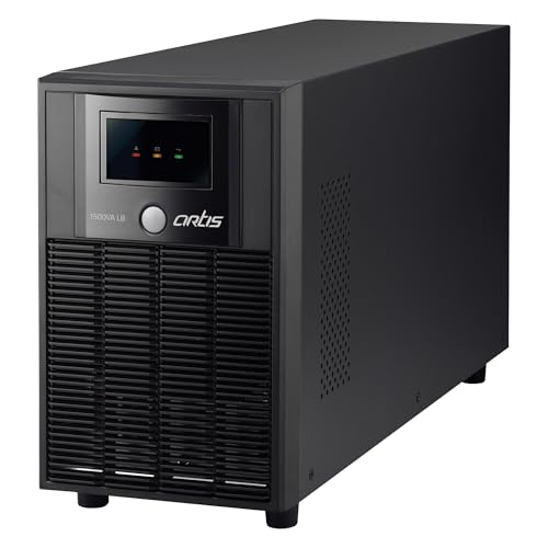 Artis Powersafe 1500VA / 900W Longer Backup UPS (4 x 9AH Batteries) for Personal/Gaming Computers, Desktop PCs, Laptops, Routers, Networking Devices a