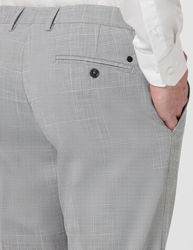 Image of Arrow Men Tapered fit Polyester CheckedMid-Rise waistTrousers