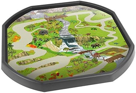 The Lost World Children's Tuff Tray Play Mat - 33.8 x 33.8 Inches - Vinyl - Tuff Tray NOT Included