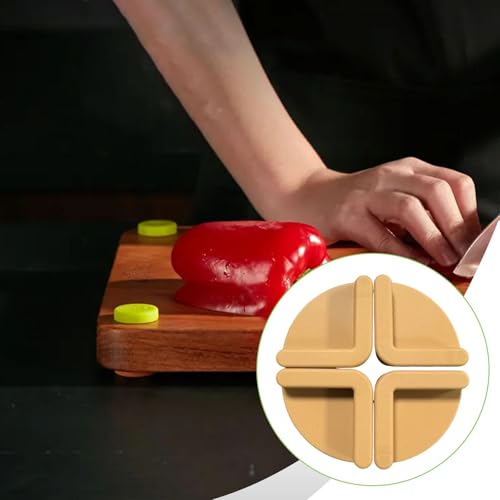 Patas para tablas de picar accesorios de repuesto antideslizantes marrones pack de 4 piezas 6