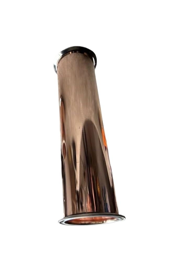 Miedziana rurka szpulowa 1,5 "(38 mm) OD50,5 mm długość 500 mm połączenie zaciskowe z trzema końcówkami przemysłowa złączka rurowa