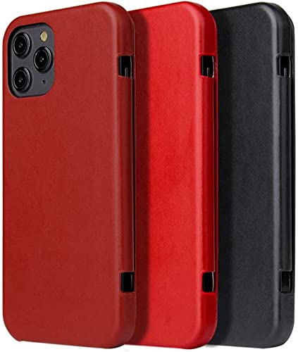 Funda con tapa para iPhone 14 Plus de cuero transpirable y carcasa antichoque marrón 3
