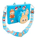 Tablet Infantil E15 Tela 7' IPS 128GB / 8GB RAM Bateria 4000 mAh, Câmera 8MP com Capa Silicone e Alça para Jogos, Entretenimento (Azul)