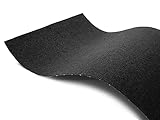 Balkon Rasen Rasenteppich im Festmaß Vliesrasen mit Noppen - Anthrazit Uni, 200 x 150 cm, Wasserdurchlässiger Vlies-Kunstrasen