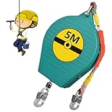 👍【Instructions d'utilisation】① Le harnais sécurité anti chute toiture doit être suspendu à une structure solide au-dessus de l'utilisateur. ② Avant utilisation, veuillez vérifier son apparence et tester le système de verrouillage 2 à 3 fois. ③ Ne démontez ni ne modifiez le stop chute harnais à rappel automatique pour travaux en hauteur. ④ Capacité de charge maximale : 150 kg