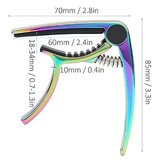 Accessoires de capo de guitare, Pitch Ukulele Capo en alliage de zinc pour guitare pour ukulélé - Les Beatles, Paul McCartney, John Lennon, RIngo Starr, George Harrison Accessoires de capo de guitare, Pitch Ukulele Capo en alliage de zinc pour guitare pour ukulélé – Image 6