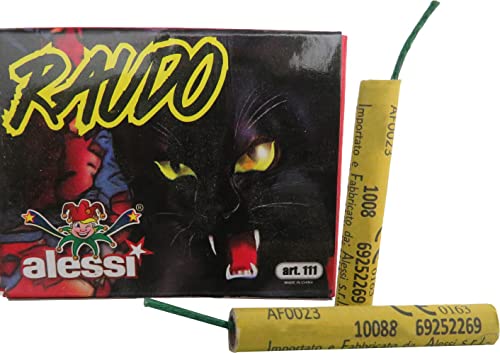 Trischitti Petardo Raudo F1 Nouvel An Lot de 20 pièces, Multicolore, S