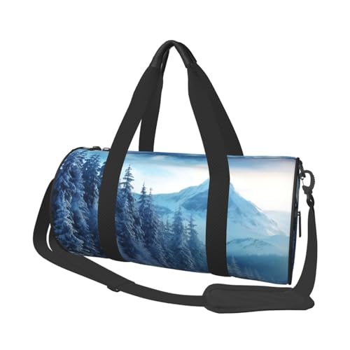 Sac de sport d'hiver en toile noire robuste avec grand volume taille unique