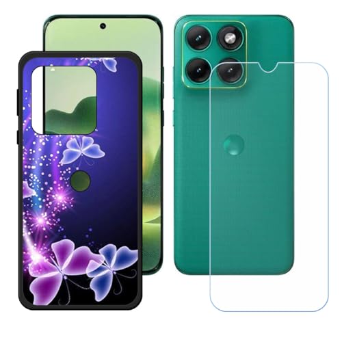 BMPNLSZ �K�p Motorola Edge 70 Fusion+�p+HD�����K���X�ɓK�����ėpTPU�P�[�X�A�V���J�Q���P�[�X�o���p�[�ی�o�b�N�P�[�X-Motorola Edge 70 Fusion+�p�ɓK����9�d�x�X�N���C�u�h�~�X�N���[���v���e�N�^(