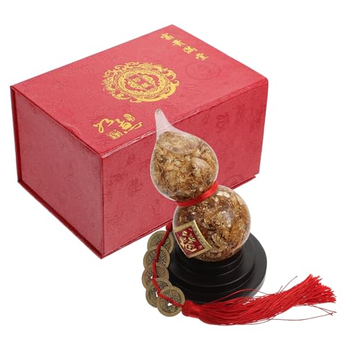 Calebasse dorée Happyyami en verre et feuille d'or pour décoration de bureau