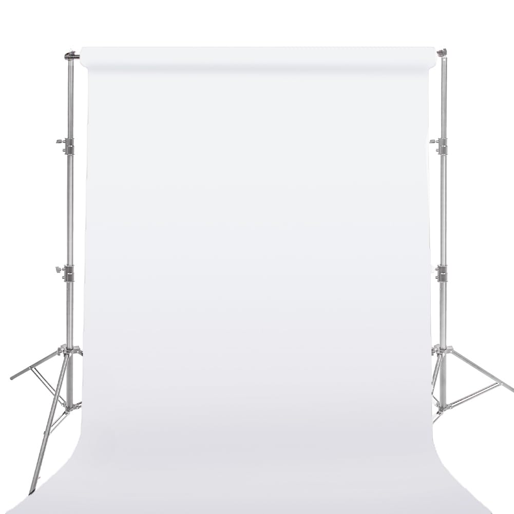 Fondo de Papel de fotografía sin Costuras, 1,35 x 10 m, Color Blanco ártico, para fotografía de Retratos de Estudio, Producto, película de Mascotas, televisión