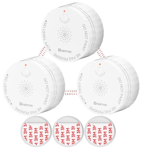 Heiman Wireless Interconnected Smoke Alarm 3-Pack