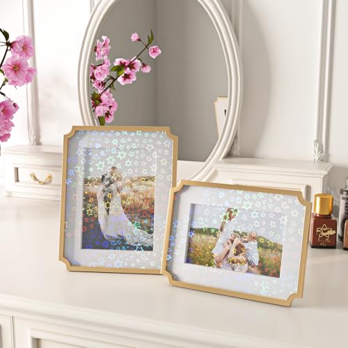 Image of Livelynine 15.8x197 Clear Contact Paper Peel and Stick Book Cover Protector Waterproof Holographic Laminate Sheets Stars Self Adhesive Contact Paper for Crafts Classroom Books Posters Stickers Photos