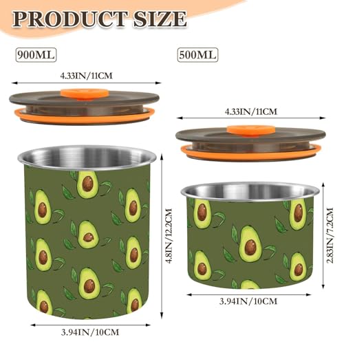 Contenedor de café Domiking acero inoxidable 900ml miniatura 2