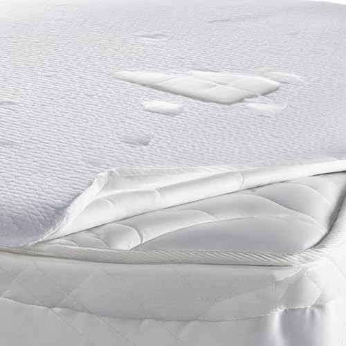 Protection imperméable pour matelas blanc 90x200 alèse coton élastique - 4