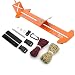 PSKOOK Monkey Fist Jig and Paracord Jig Bracelet Maker Paracord Tool Kit Adjustable Length Metal Weaving DIY Craft Maker Tool 4" to 13 Solid Steel Accessories(Orange)