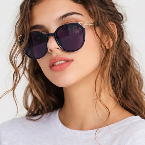 Image of HASHTAG EYEWEAR UV Protected Sunglasses for Women | Stylish Retro Gradient Goggles | Lightweight Polarized Eyewear | Driving Glasses | Fashionable Ladies Shades for Outdoor Activities