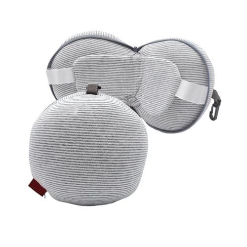 Almohada de cuello ajustable y máscara para dormir miniatura 1