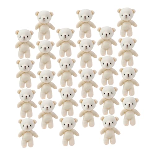 Gadpiparty 24個 ミニぬいぐるみクマ 寝室の装飾 ミニクマの装飾 ぶら下がっている小さなクマ 耐摩耗性の小さなクマ クマの のおもちゃ キーホルダーペンダント クマの飾りのおもちゃ pp綿