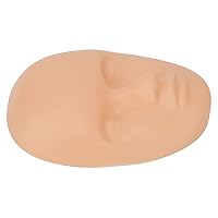 Vista 8 de 10 cabezas de práctica para la piel, cabeza de entrenamiento de maniquí de maquillaje profesional, ajuste universal, silicona suave reutilizable