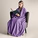 DecoKing Kuscheldecke 70x150 cm violett Decke Microfaser Wohndecke Tagesdecke Fleece weich sanft kuschelig skandinavischer Stil lila Henry
