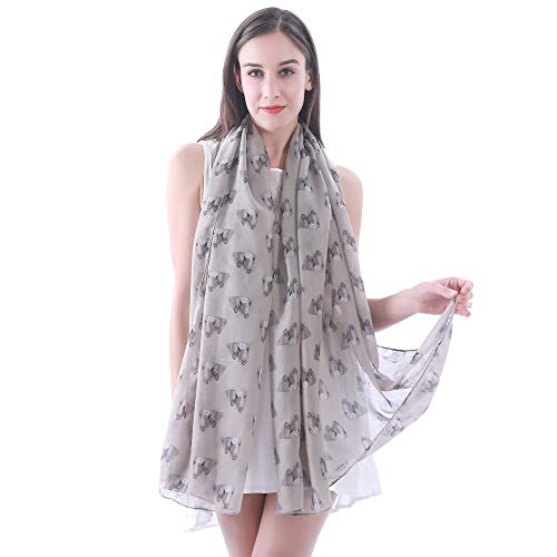 Shih Tzu Dog Print Women's Scarf Shawl Wrap Lightweight3