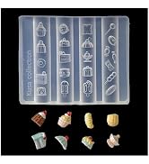 3D Cake Nail Mold Silicone Tools Ice Cream, Candy Nails Charms Resin Molds Art for Accessories Su...