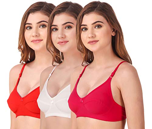 Image of Fasense Women's Wire Free Non Padded Cotton Bra