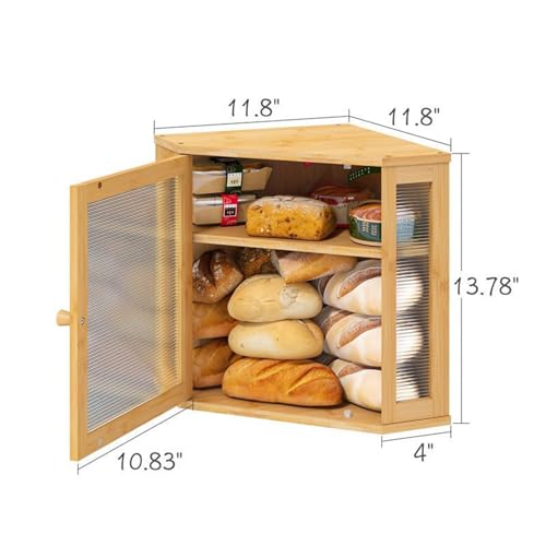 Panera de almacenamiento de dos capas con plan fácil limpieza 4