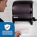 San Jamar Classic Element Paper Towel Dispenser Wall-Mounted Commercial Roll Dispenser, Fits All Core Sizes with Lever for Bathroom, Kitchens, and Restaurants, Plastic, Universal Paper, Black Pearl