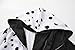 Mecamelon 13Pcs Women's Dalmatian Black and White Costume Dress with Wig Gloves Accessories Party Outfit (White, Large)