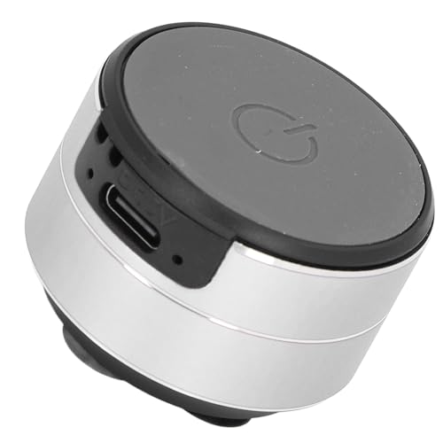 Image of Bone Conduction Speaker, Portable Cordless Bluetooth Speaker Stereo Music Player with Suction Cup Base, Support Dual Speaker Pairing Connection (Silver)