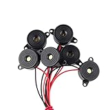 Stemedu 6PCS Active Piezo Buzzer SFM-20B 3-24V DC, 95dB High Decibel Continuous Beep for Arduino & Various Electronics
