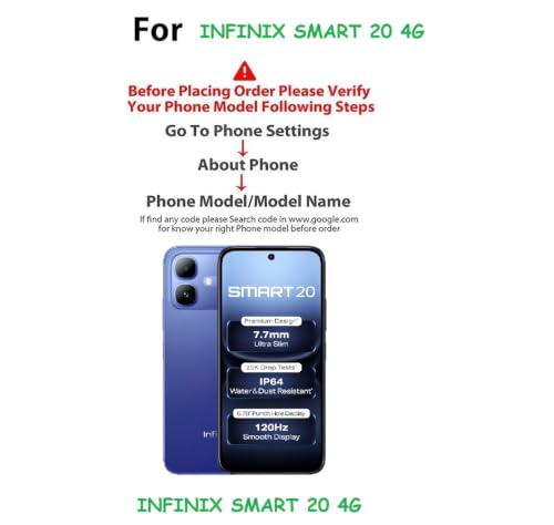 Image of COVERBLACK Soft Rubber Silicon Clear Case Back Cover Compatible for Infinix SMART 20 4G - Transparent