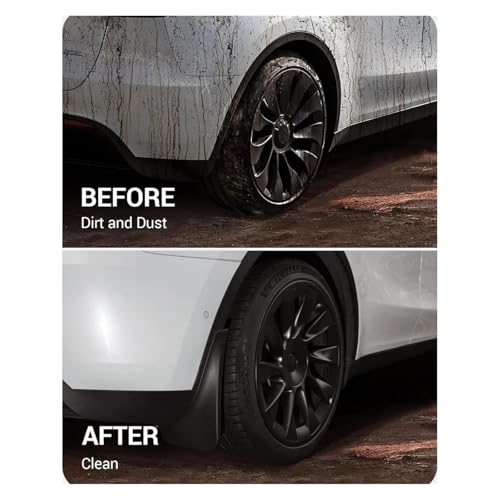 Guardabarros protectores contra salpicaduras de ajuste preciso para Tesla Model Y 3