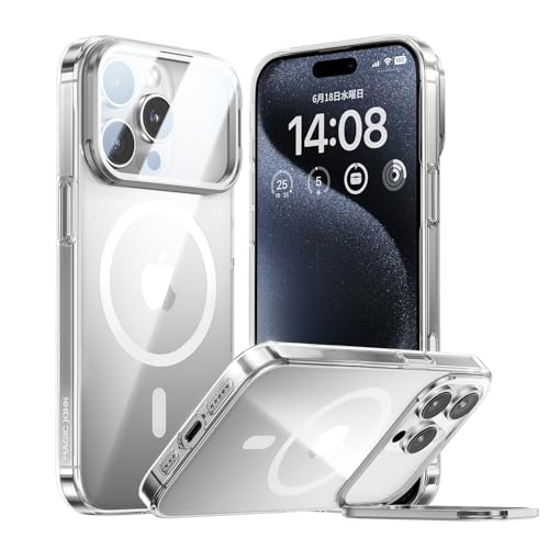 MAGIC JOHN �Ή� iPhone 15 Pro Max �P�[�X �N���A ���ϖh�~ �ϏՌ� PC�ގ� �����h�~ �����^ �y�� ���C�����X�[�d�Ή� �X�}�z�P�[�X �N���A�P�[�X 6.7�C���`