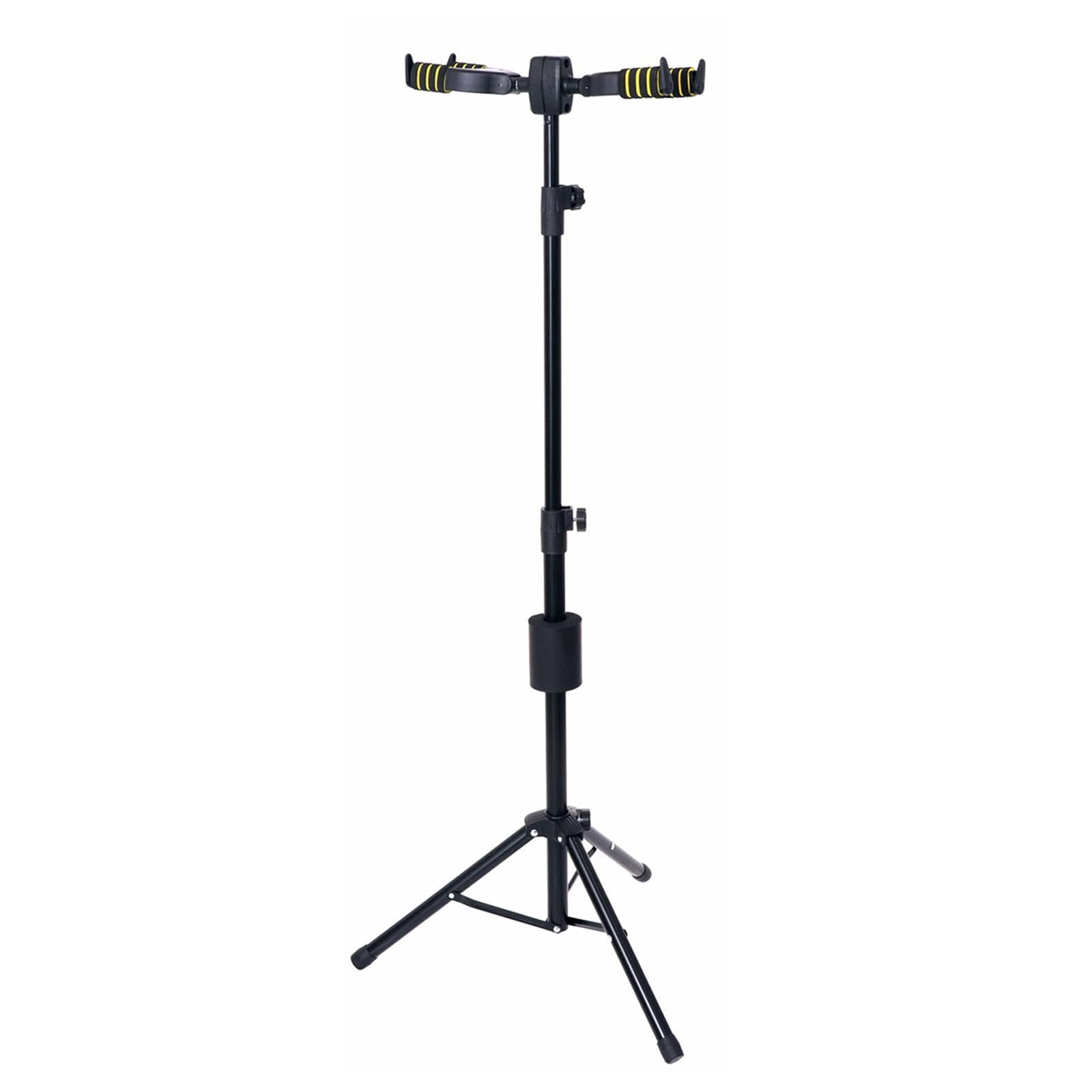 Verticale Supporto Doppio Per Chitarra Con Gancio Automatico