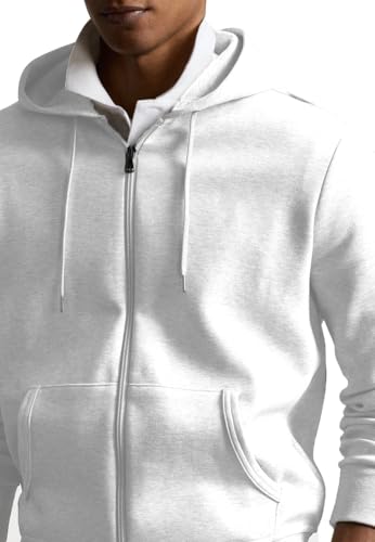 Image of DROBE Plain Winter Wear Stylish Long Sleeves Hooded Neck Full Zip Zipper for Men
