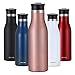 Moulo Puls Bouteille d'eau isotherme en acier inoxydable 500 ml Bouteille isotherme pour boissons gazeuses Anti-fuite Rose