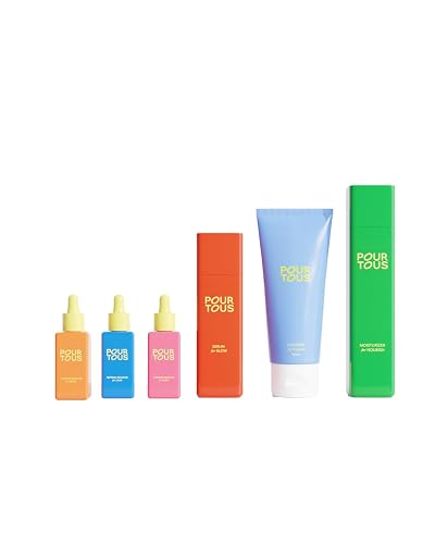 Complete Facial Routine Set (6 pc) | Face Cleanser, Moisturizer,