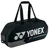 YONEX Pro Tournament Bag | Durable Lightweight Functional Breathable Multi-Compartment Tennis & Badminton Bag for Sport Gear, Black