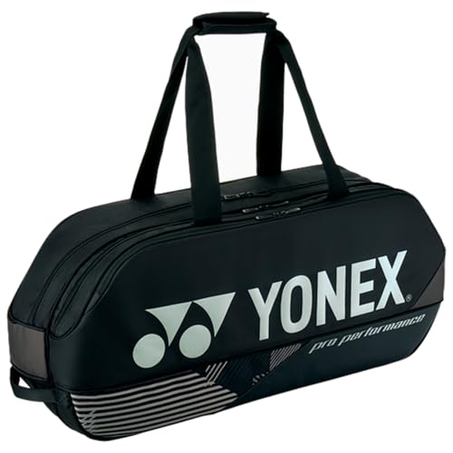 YONEX Pro Tournament Bag | Durable Lightweight Functional Breathable Multi-Compartment Tennis & Badminton Bag for Sport Gear, Black
