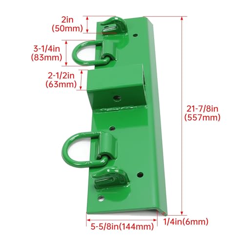 ECOTRIC Bolt-On Bucket Grab Hooks with 2" Receiver for John Deere 4100 by ECOTRIC - Used condition - Image 2