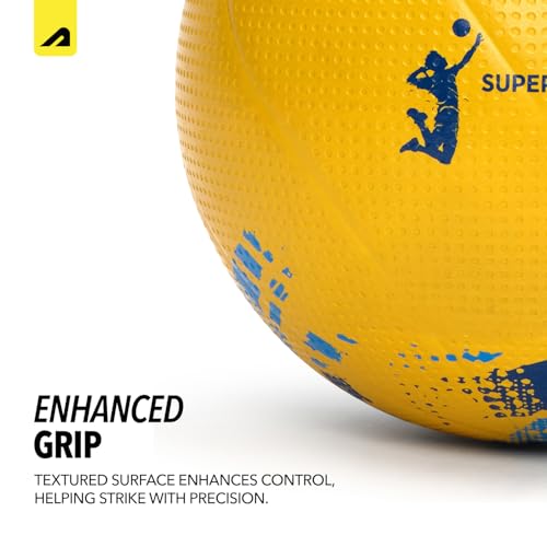 Image of Boldfit Volleyball Standard Size for Men and Women Sports Volley Ball with Free Pin Strong Grip Vollyball Original Brand Volleyball for Boys Super Volly Ball - Striker Yellow